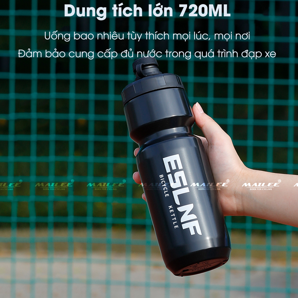 Bình Nước Xe Đạp YLB-720 720ml Chai Bóp, Chống Rò Rỉ, Nhựa TPE PP, Dùng Cho Thể Thao, Chạy Bộ, Đạp Xe, Cắm Trại, Leo Núi - Mai Lee