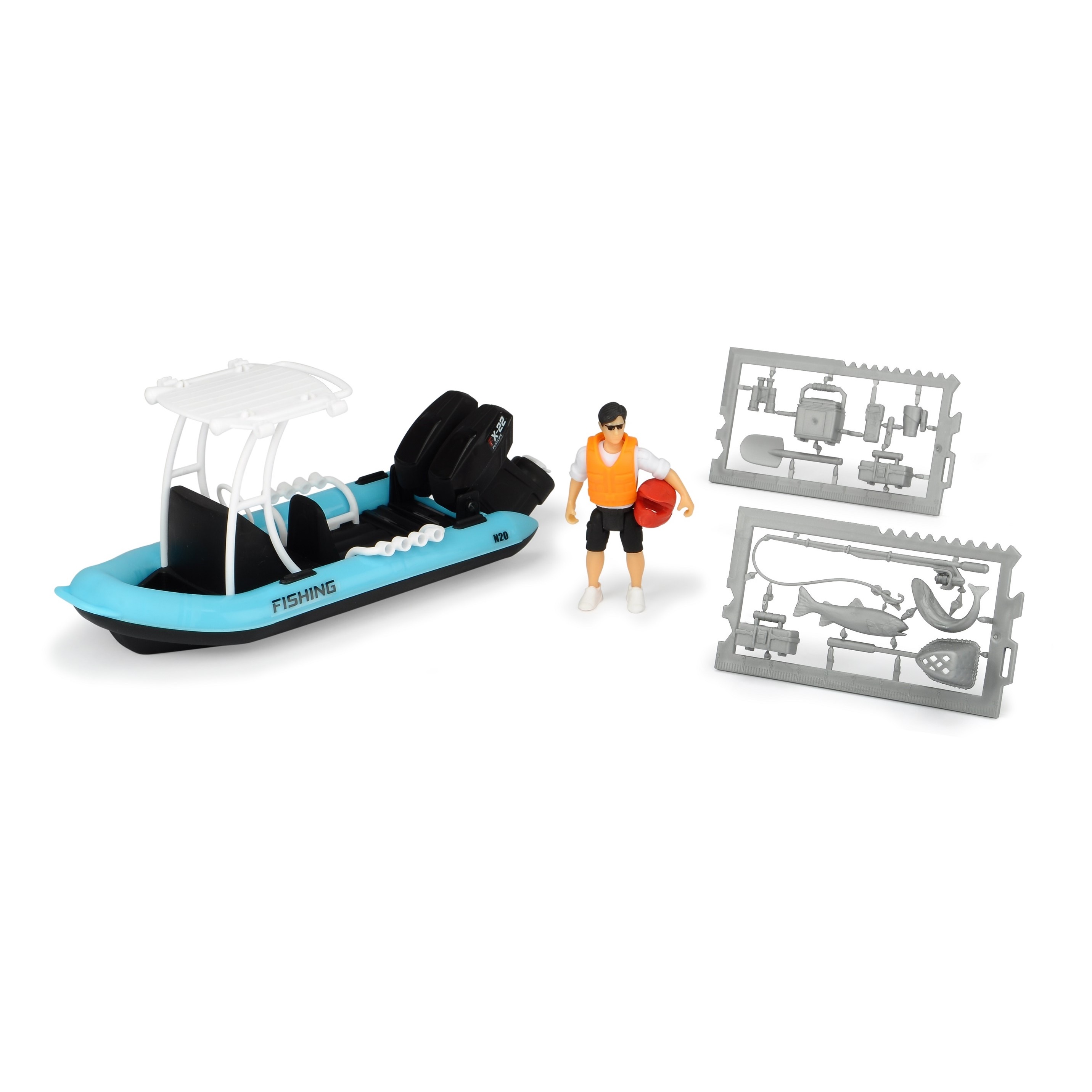 Bộ Đồ Chơi Thuyền Câu Cá Dành Cho Bé Yêu DICKIE TOYS Playlife-Fishing Boat 203833004 - Đồ Chơi Đức Chính Hãng