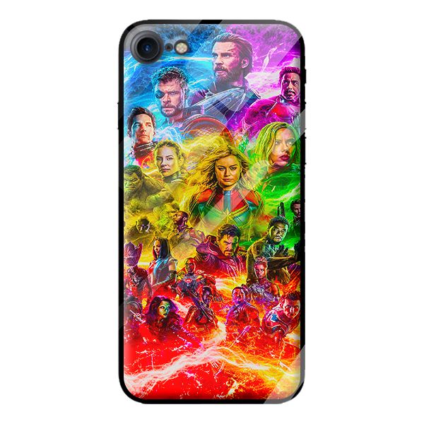 Ốp kính cường lực cho iPhone 8 siêu nhân 2 - Hàng chính hãng