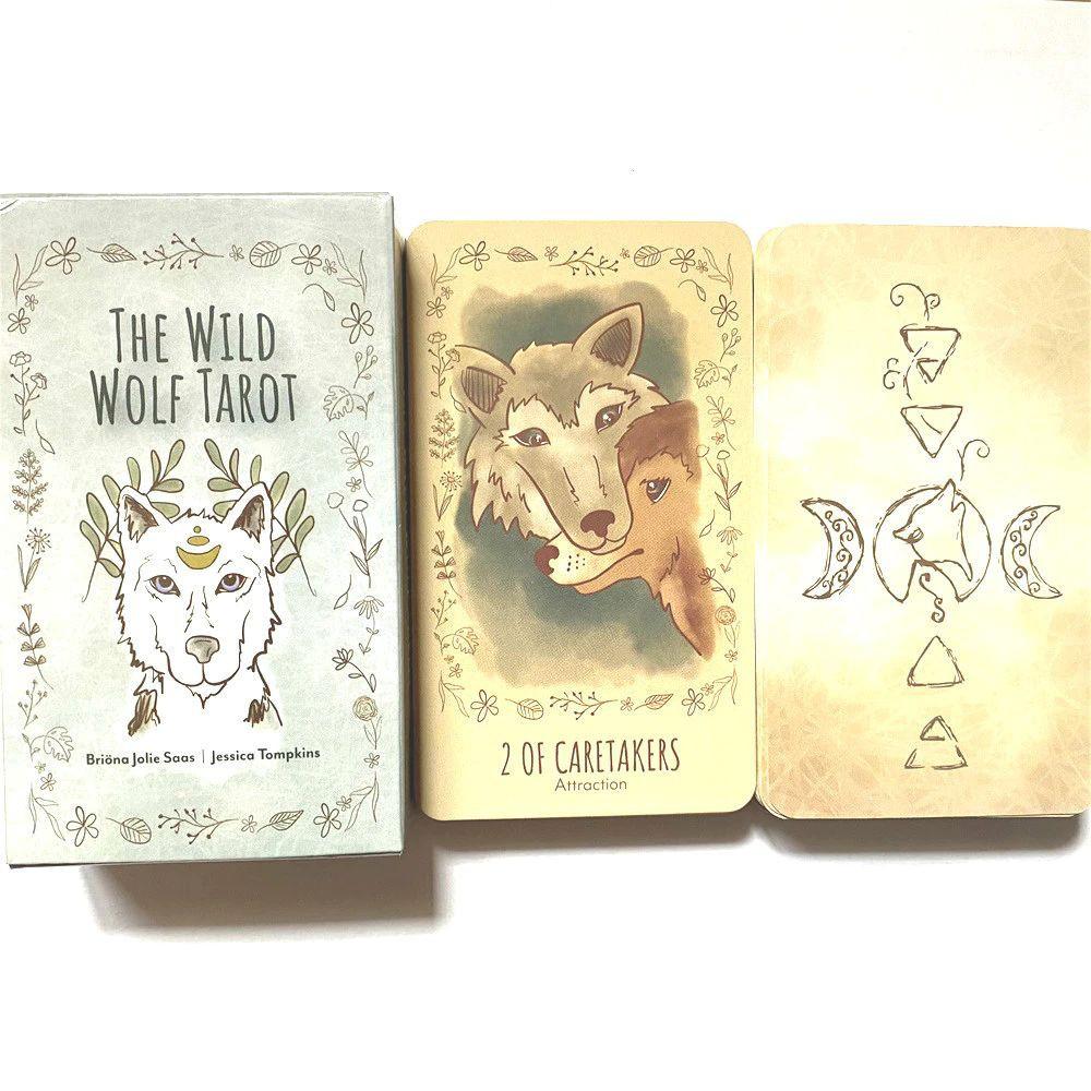 Bài Tarot The Wild Wolf Tarot Tặng Đá Thanh Tẩy