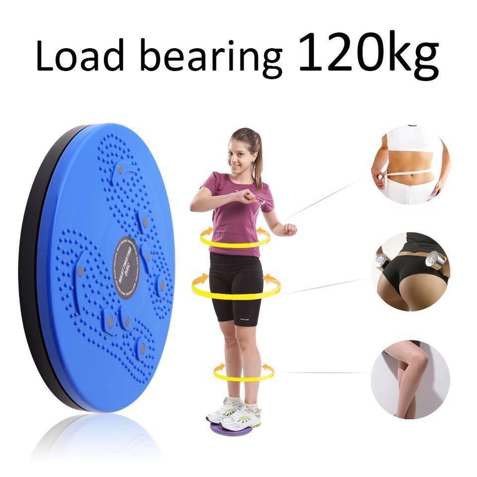 Đĩa Xoay Giảm Eo 360 Độ, Bàn Xoay Lắc Massage Tập Bụng Eo Thon, Tập Gym Tại Nhà Đường Kính 25Cm - Miễn Phí Vận Chuyển