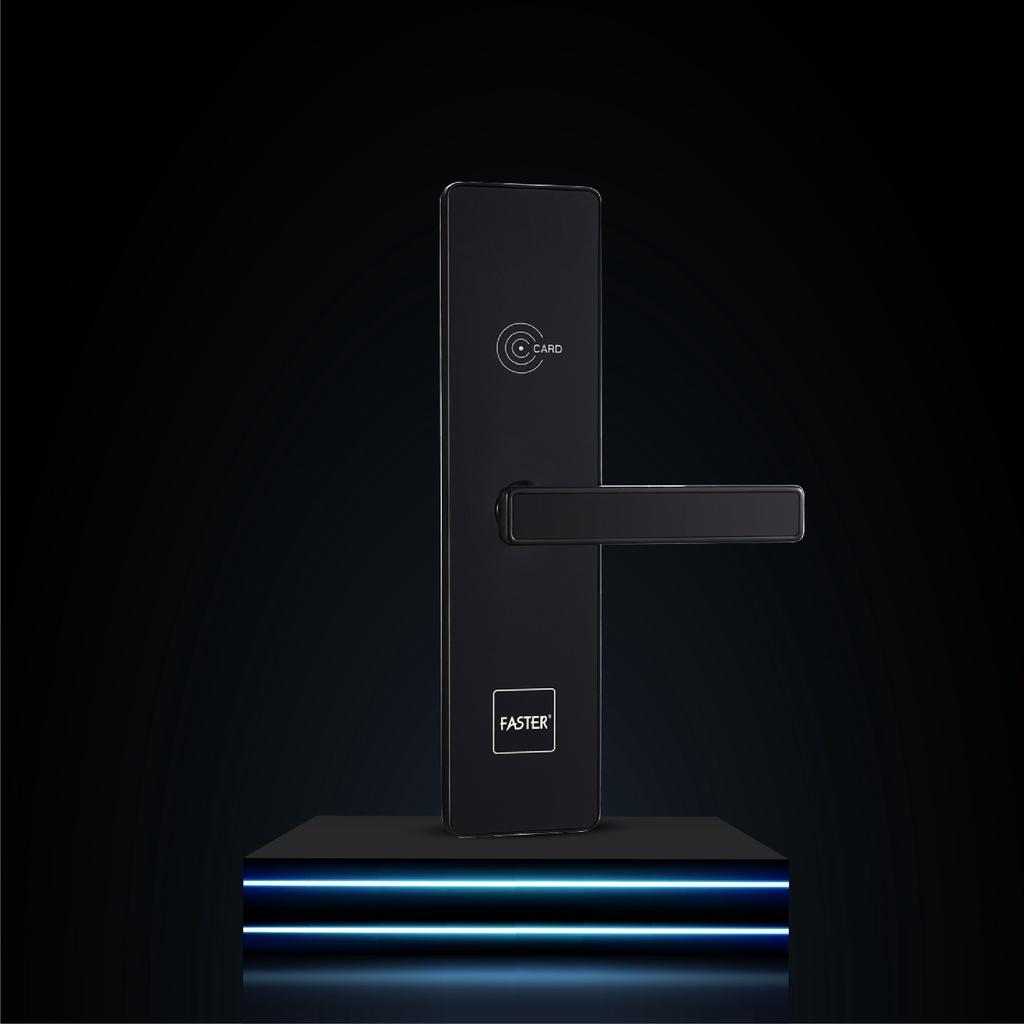 Khóa thông minh Tích hợp Đầu Đọc Thẻ HFS6080 BL FASTER mở bằng thẻ từ, chìa chống sao chép