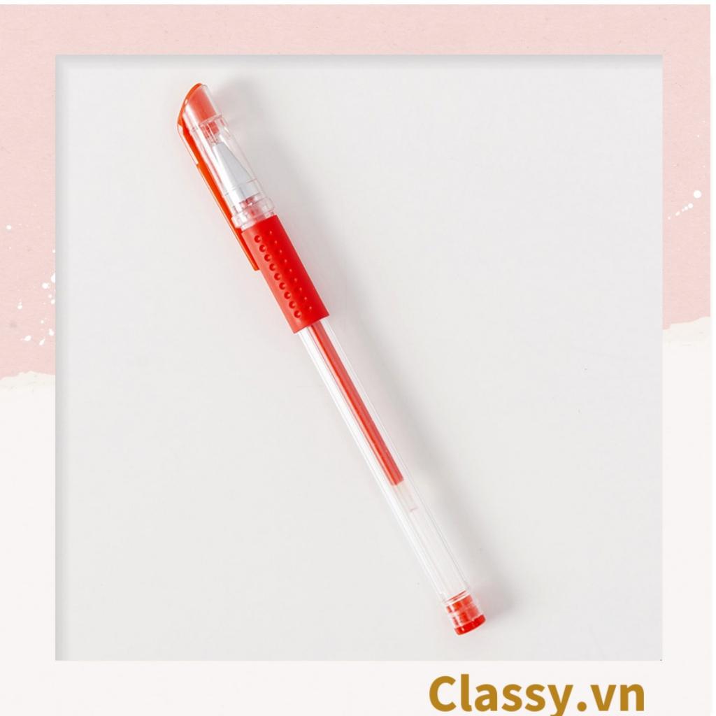 Bút Nước Gel 0.5 Màu Mực Đen Xanh Đỏ Classy PK492