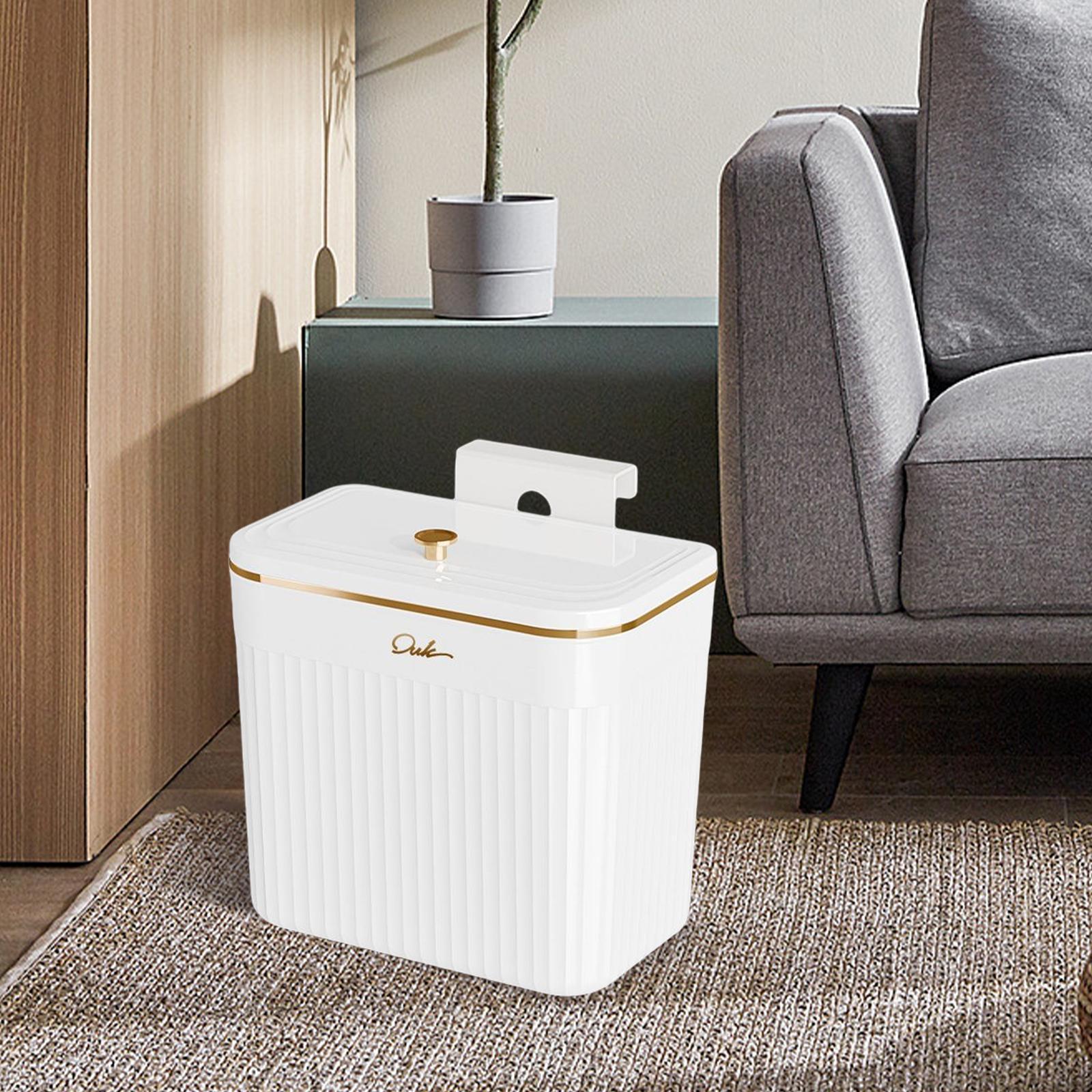 Trash Can Indoor Wall Door Bathroom Wall Mounted Kitchen Counter Compost Bin