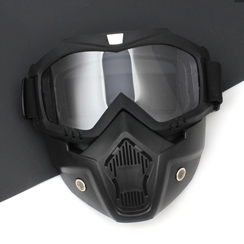 Mặt nạ gió xe máy ngoài trời Sports Sport Color: Silver