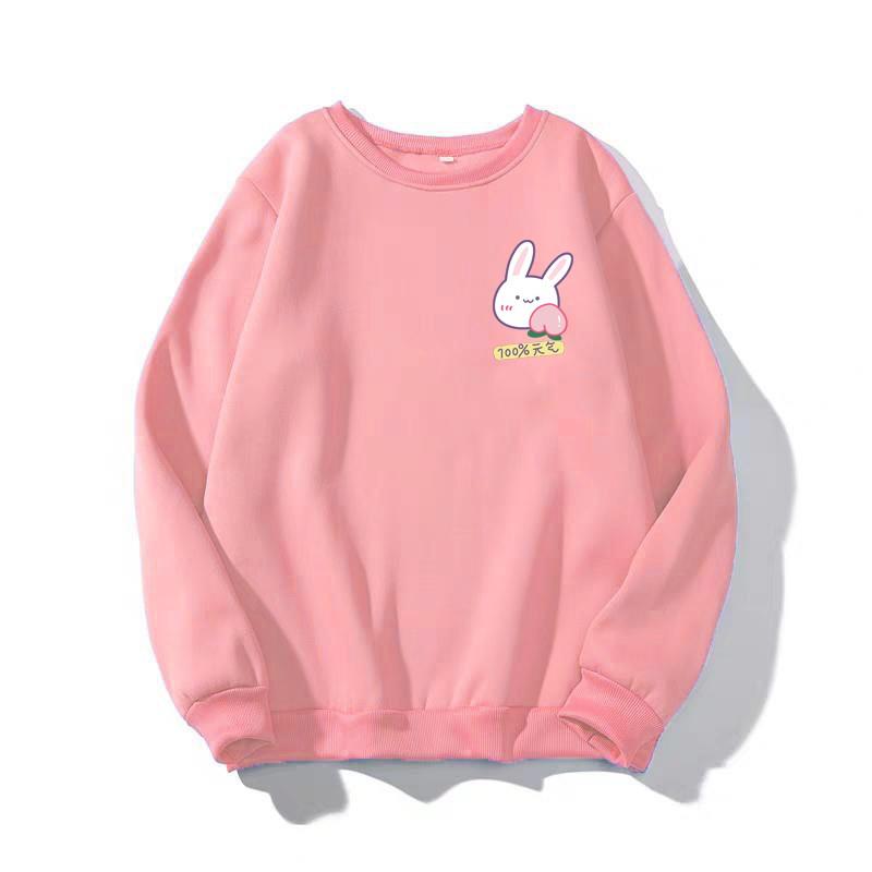 ÁO SWEATER UNISEX IN THỎ CUTE (NHIỀU MÀU)