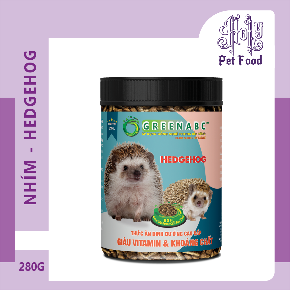 Thức ăn NHÍM KIỂNG, Hedgehog food - Tiêu hóa tốt, Phát triển toàn diện - hộp 280g