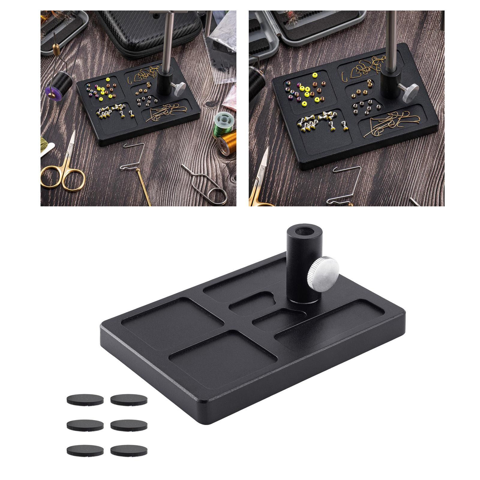 Fly Tying Pedestal Base Fly Tying Tools Fishing Accessories Lure Maker DIY Professional Fishing Hook Rotary Clamp Fly Tying Vise for Travel