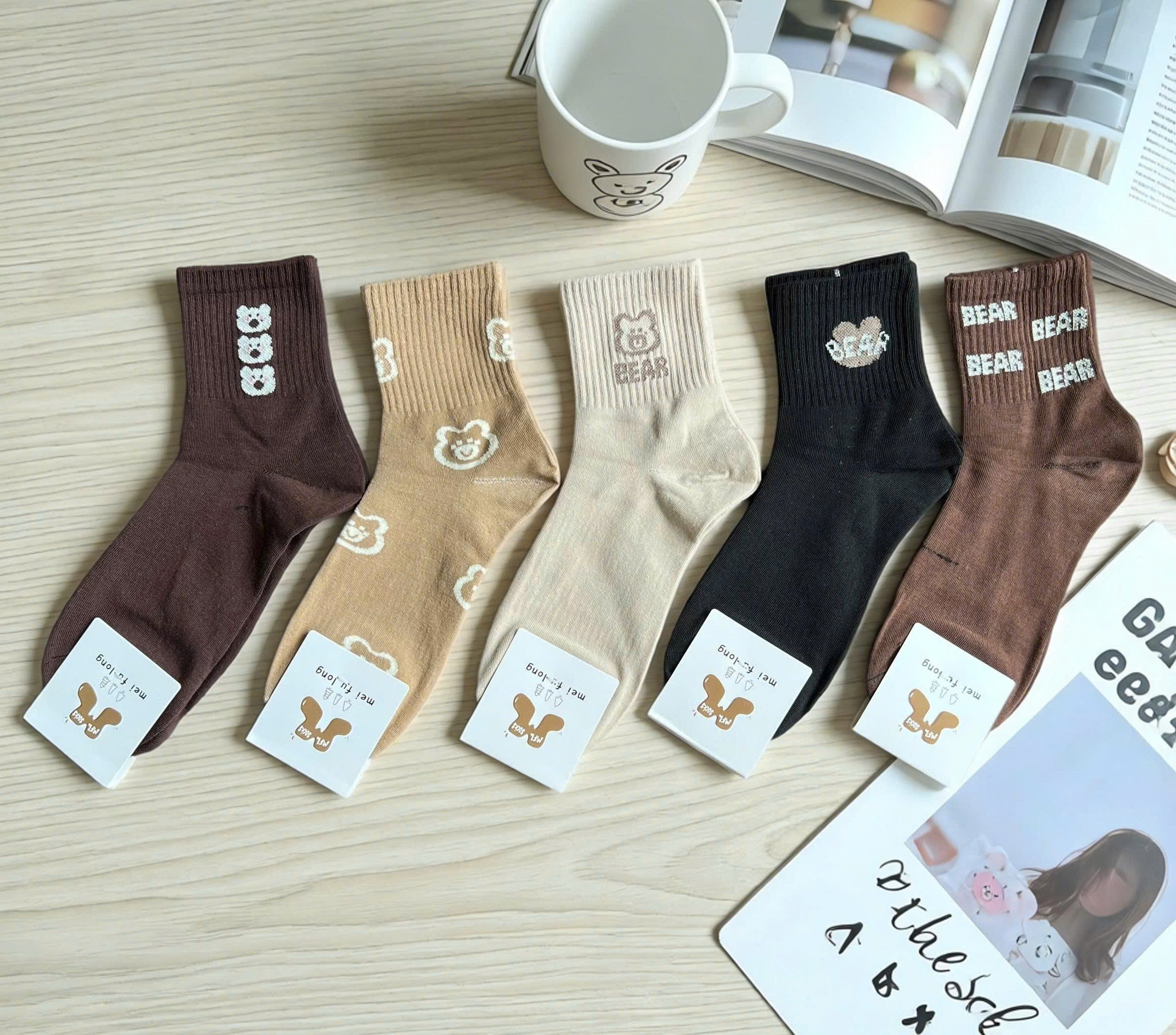 SET 5 ĐÔI TẤT VỚ NỮ CAO CỔ MÃ 21 DÀNH CHO NỮ