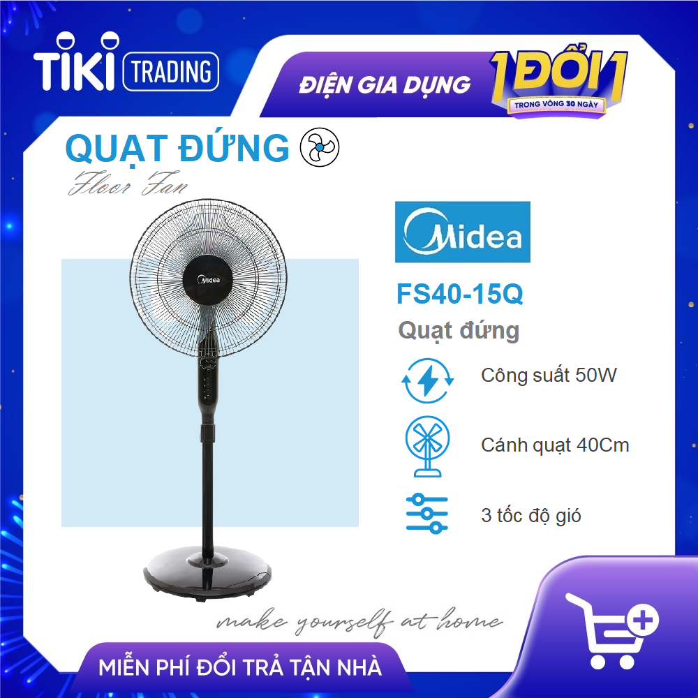 Quạt Đứng Midea FS40-15Q  - Hàng chính hãng