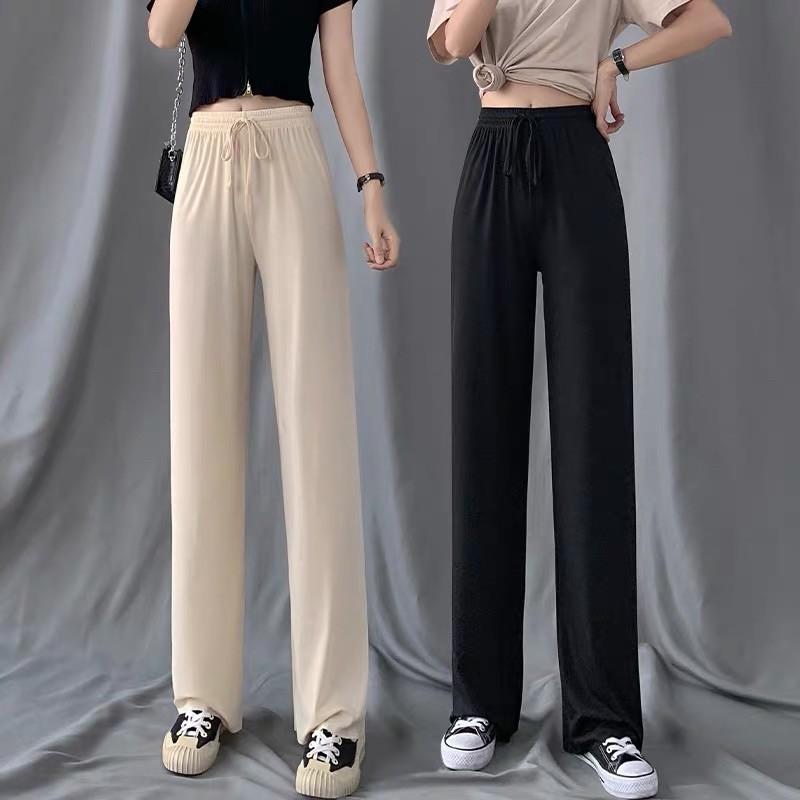quần ống rộng thun tăm co giãn mềm đẹp