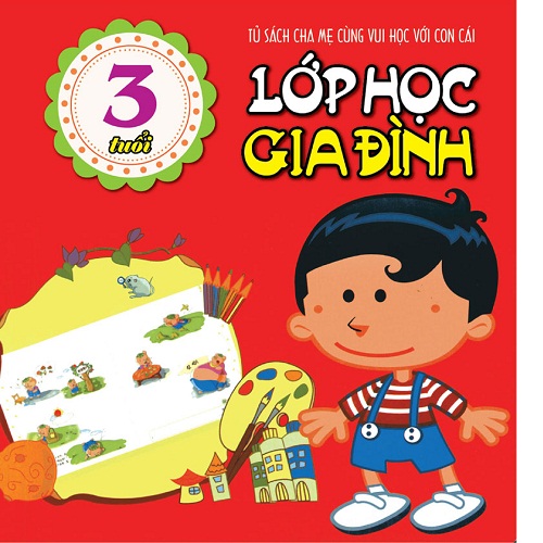 Bộ 3 cuốn sách lớp học gia đình 3 tuổi + lớp học gia đình 3 tuổi + ghép hình phát triển trí tuệ - phương tiện giao thông