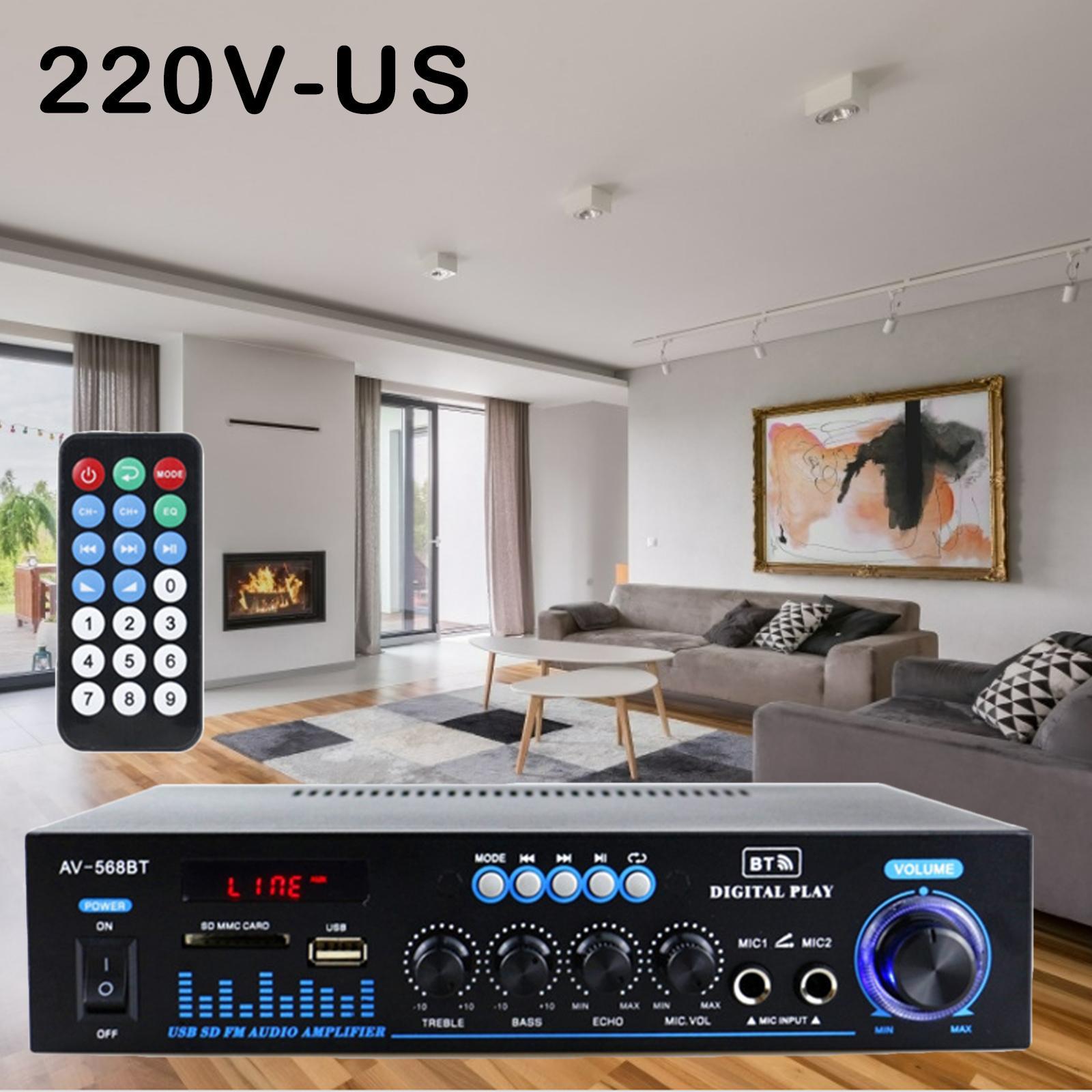 Wireless Bluetooth Audio 12V 220V w/LCD Display for Home Speakers