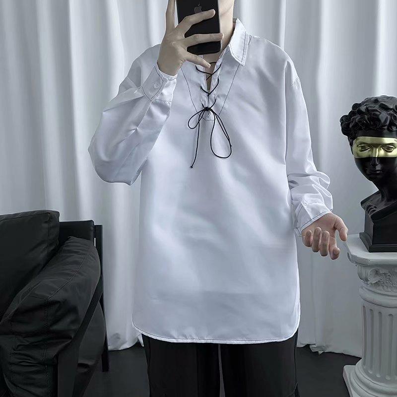 Áo Sơ Mi Tay Dài Dáng Rộng Phong Cách Lịch Lãm Thời Trang Cho Nam