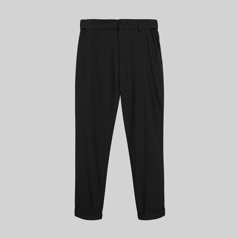 Quần âu nam ống đứng SSSTUTTER gập gấu cotton thoáng mát HIDE PANTS