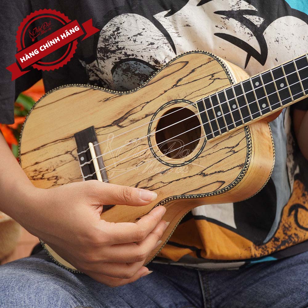 Đàn Ukulele Concert Chard U-24I, Mặt Đàn Gỗ Vân Mộc - Hàng Chính Hãng