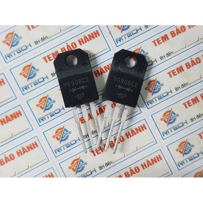 Combo 2 chiếc YG906C2 Diode Chỉnh Lưu 20A/200V TO-220F- Hàng chính hãng