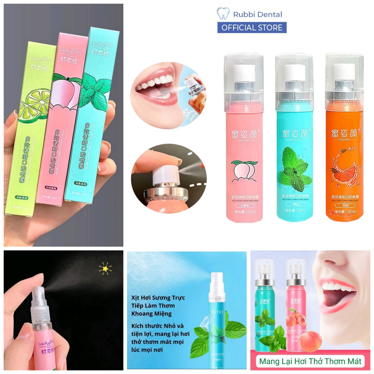 Lọ xịt khử mùi diệt khuẩn thơm miệng chống sâu răng bằng thảo dược cho nam nữ hương thơm quyến rũ