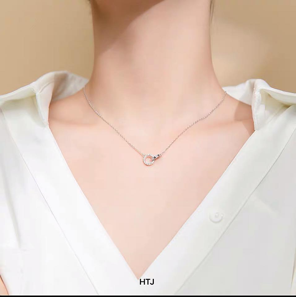 Dây chuyền nữ thời trang chất liệu bạc MS078