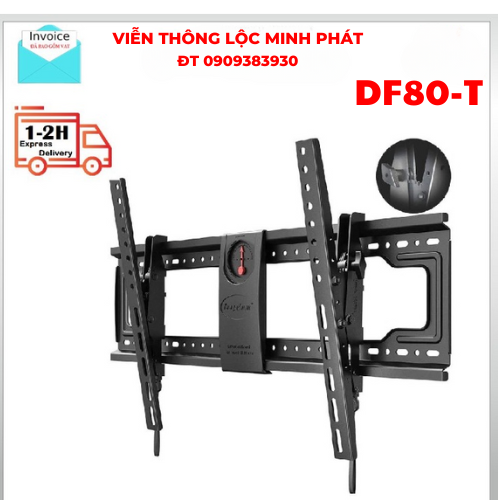 [New 2023] Giá treo - khung treo nghiêng Tivi North Bayou NB DF80-T từ TV 65 - 90 inch - Hàng chính hãng