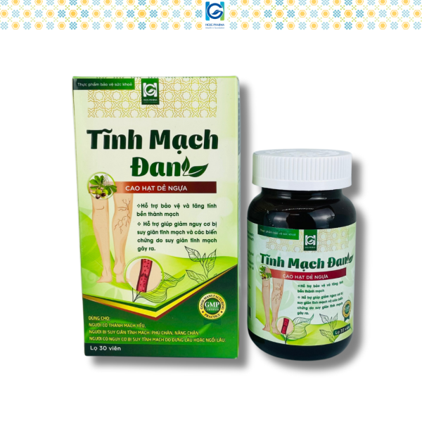 Bộ sản phẩm HGSG Pharma TĨNH MẠCH ĐAN & GINKGO BILOBA EXTRA