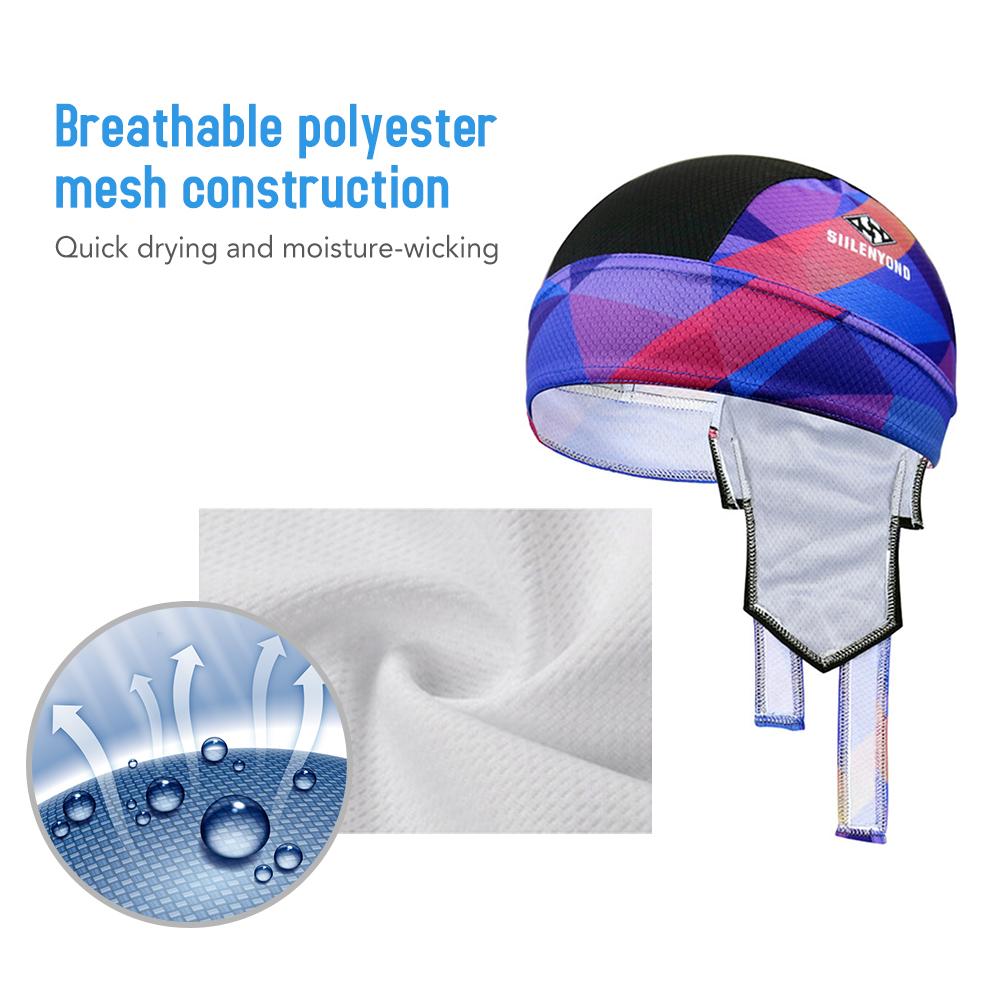 Khăn trùm đầu đi xe đạp chống nắng thấm hút mồ hôi thoáng khí nhanh khô bằng Polyester.