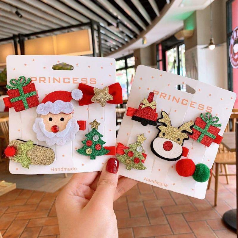 Set kẹp tóc noel