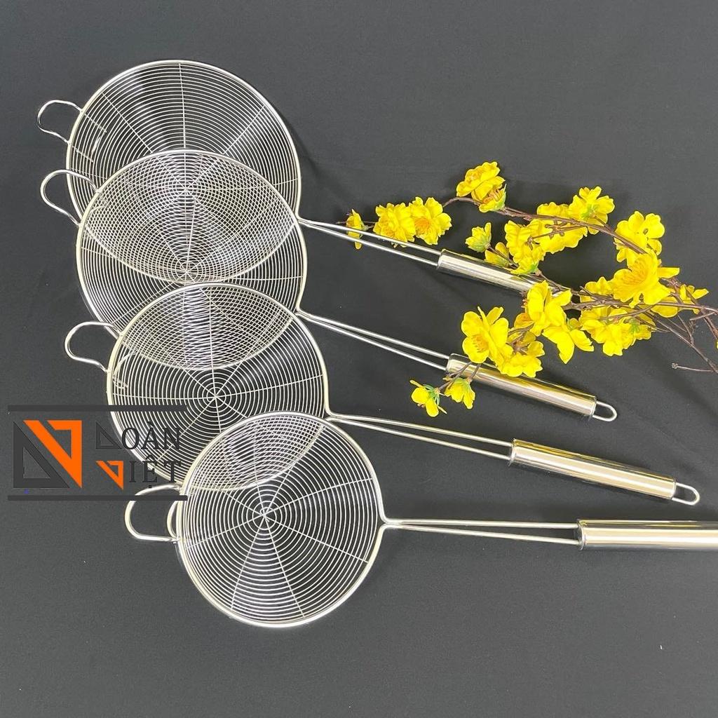 VỢT CÓ MÓC GÁC ĐÔI , VỢT VỚT XƯƠNG, VỚT LẨU, VỚT MÌ , CHIÊN GÀ... - INOX sáng bóng, không rỉ . Dụng cụ nấu ăn, nhà bếp