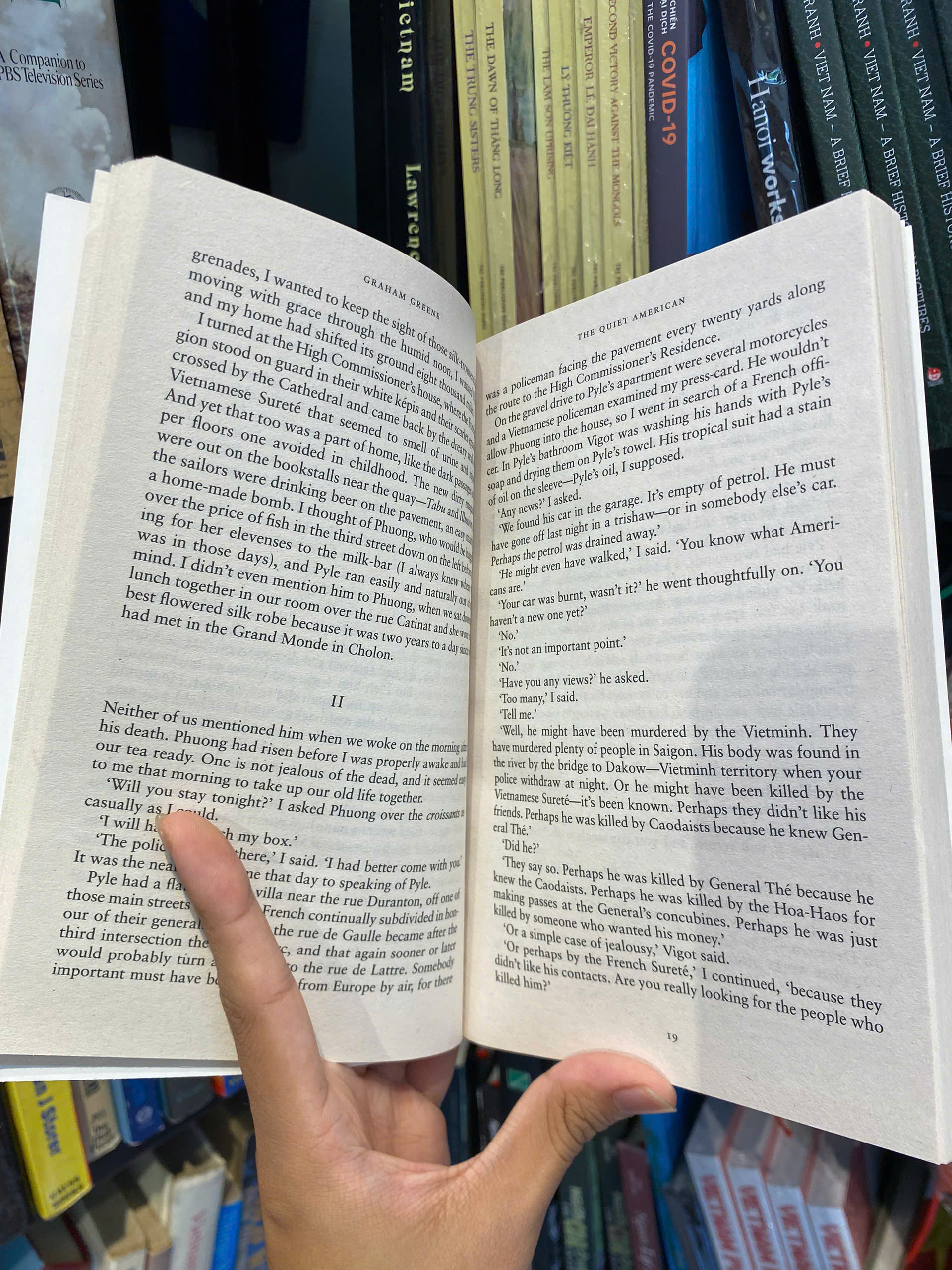 Sách - The Quiet American: Exploration of love, innocence, and morality in Vietnam by Graham Greene | Classics / Historical Fiction / War Literature