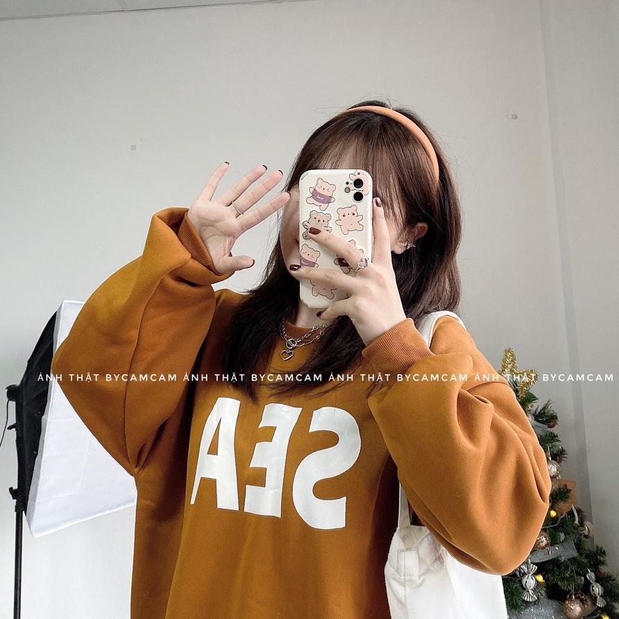 Áo Nỉ SEA, Áo Sweater Cổ Tròn 3 Màu Mặc Đôi Cực Cool