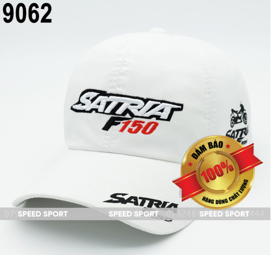 NÓN KẾT XE, NÓN KIỆU XE, NÓN THÊU LOGO XE SATRIA F150 - CÁ TÍNH - VẢI KAKI BỀN , ĐẸP - THÍCH HỢP CHO CẢ NAM VÀ NỮ- SATRA03 thích hợp việc đi phượt, đi bão cùng bạn bè, người yêu hay kể cả theo nhóm!