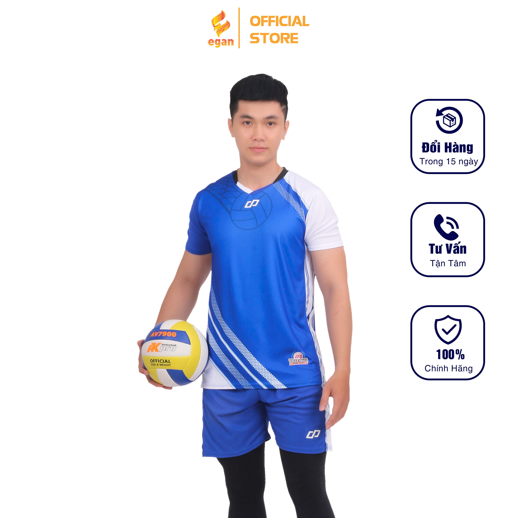 Bộ Quần Áo Thể Thao Bóng Chuyền Nam GALVIN – CP SPORT BC03