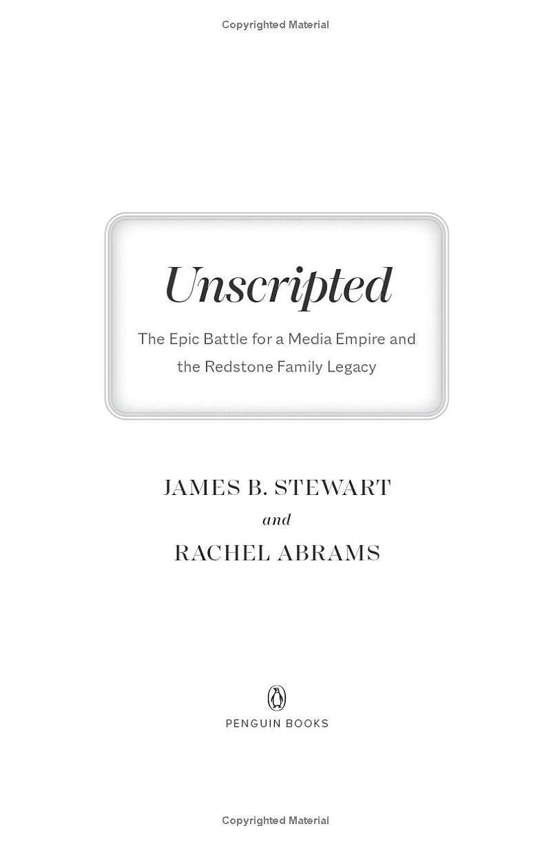 Sách ngoại văn: Unscripted - The Epic Battle For A Media Empire And The Redstone Family Legacy