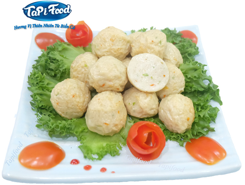 Chả cá viên hành, ớt - Tapifood/500gr