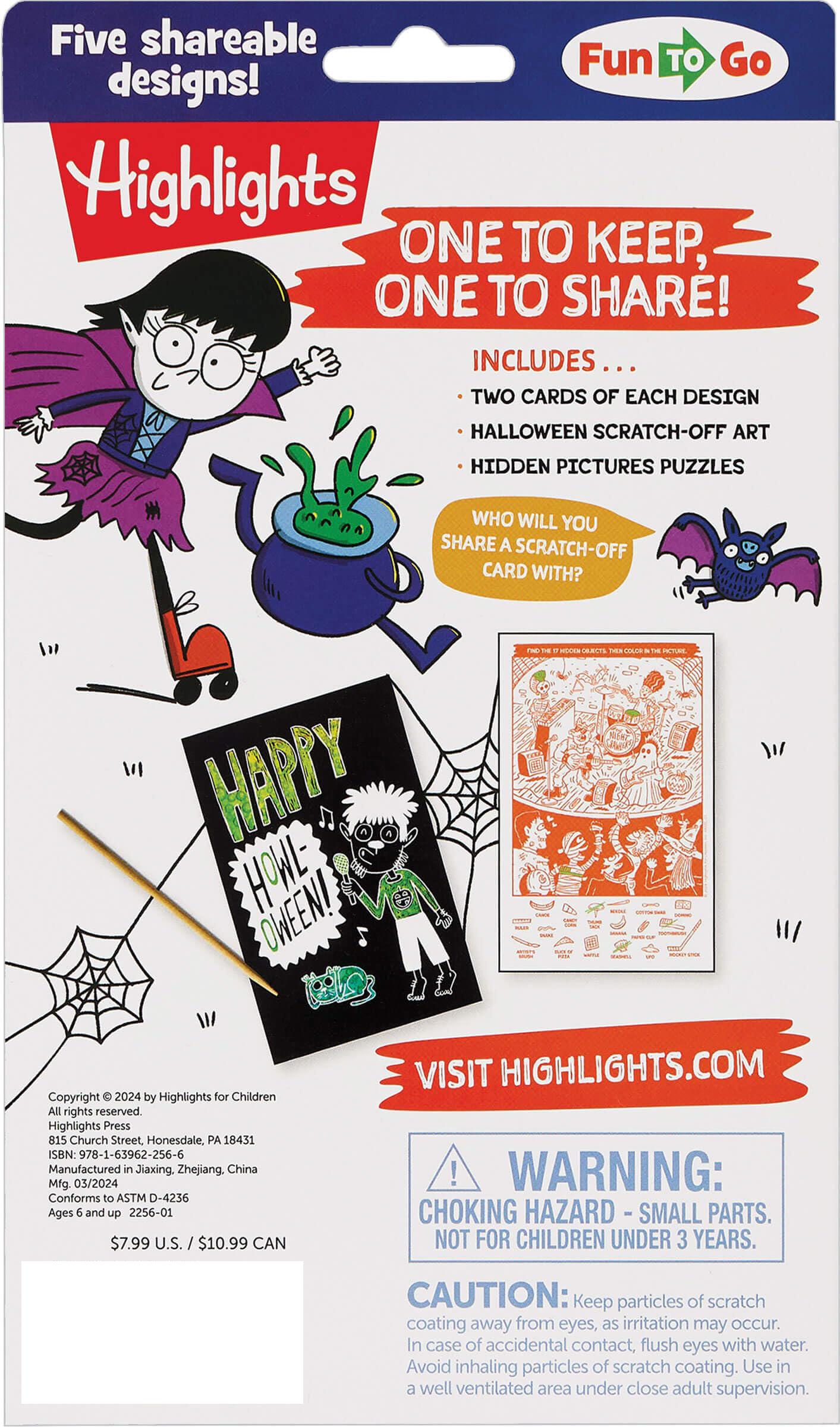 Sách ngoại văn: Scratch-And-Play Halloween Hidden Pictures