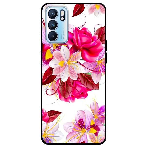 Ốp lưng dành cho Oppo Reno 6 - Reno 6 Z mẫu Hoa Hồng
