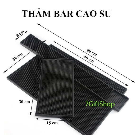 Thảm Lót Cao Su Quầy Bar, Thảm bar pha chế, Thảm bar cao su chống trượt cao cấp (Rubber Bar Mat) 7giftshop