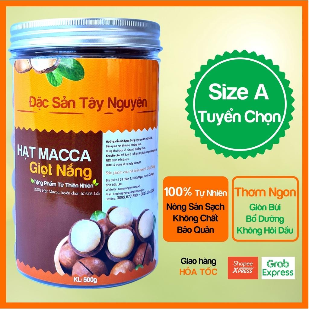 Hạt Macca nứt vỏ Đăk Lăk sấy lạnh giàu dinh dưỡng không hôi dầu 500g từ Nông sản GIỌT NẮNG