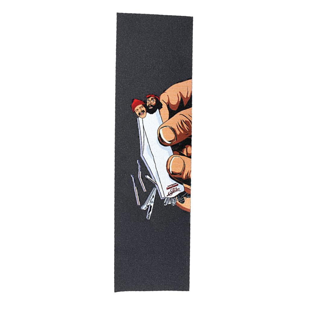 Pack of 2 Longboard Grip Tapes Griptape Sheets Sandpaper Sticker Colorful