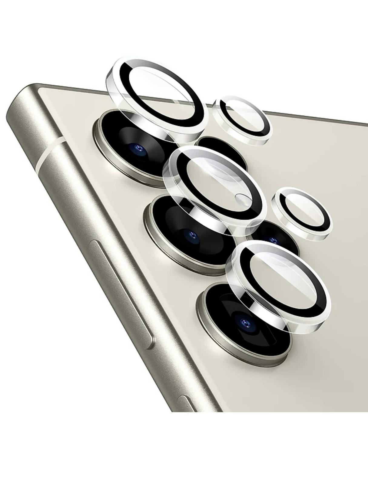 Tấm dán kính cường lực Camera cho Samsung Galaxy S22 Ultra / S23 Ultra / S24 Ultra hiệu HOTCASE KUZOOM AR - công nghệ kế dính tự động, mặt kính AGC sắc nét với độ cứng 9H, trang bị khung tự dán dễ dàng tự dán ở nhà - Hàng nhập khẩu