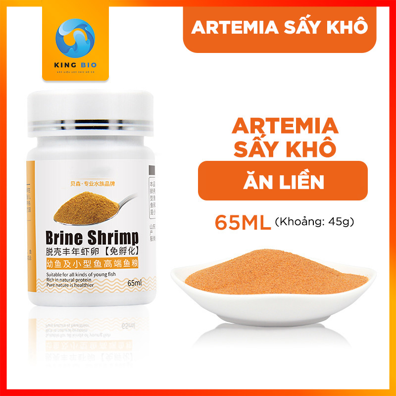 Artemia tách võ sấy khô cho ăn trực tiếp - Thức ăn giàu dinh dưỡng đạm cao cho cá nhỏ