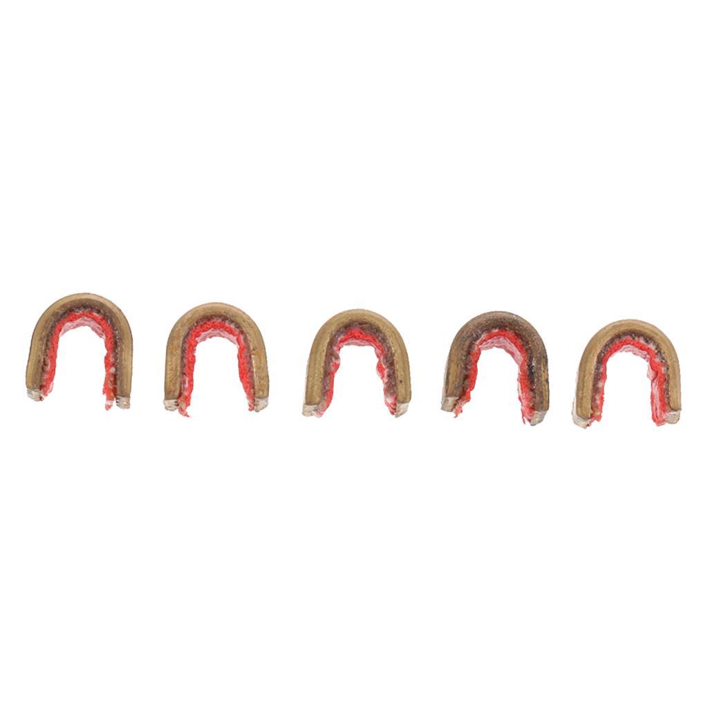 Durable Metal Bow String Nock Set Bowstring Clip Plier 8pcs Nocking Point