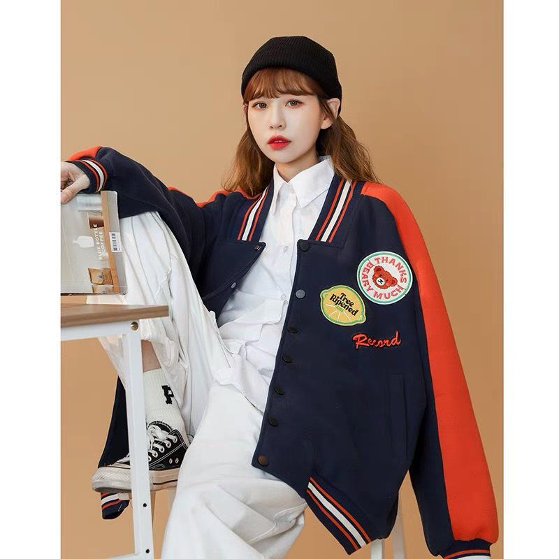ÁO KHOÁC NỈ NỮ THIẾT KẾ XINH SẮN THÊU GẤU GIẢN ĐƠN CỰC PHẨM CỦA PHÁI ĐẸP HÀNG MỚI