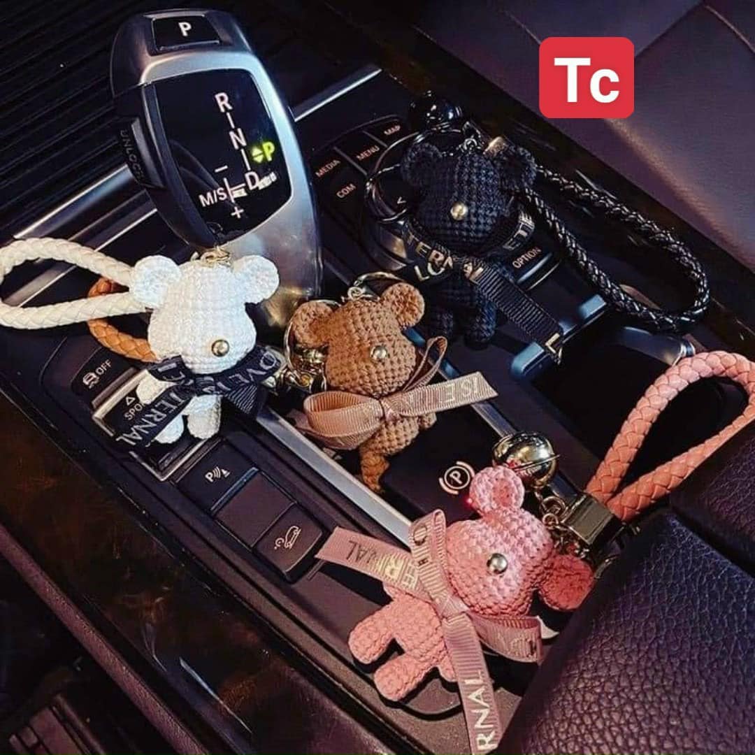 MÓC TREO CHÌA KHÓA HÌNH CHUỘT MICKEY ĐEO NƠ SANG CHẢNH
