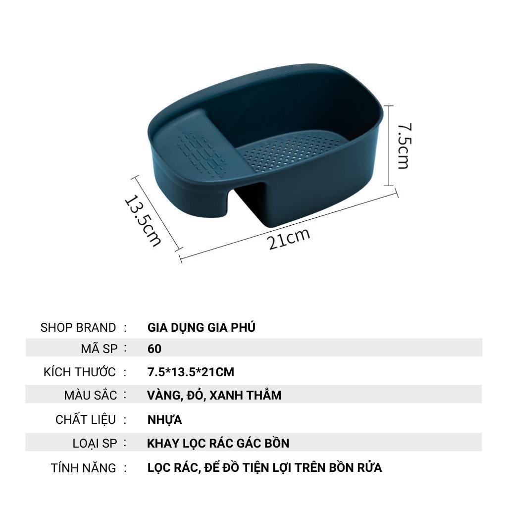 Giỏ Lọc Rác Bồn Rửa Bát Gài Bồn Rửa Chén Bồn Rửa Bát Khay ọc rác gắn bồn rửa bát Rổ Nhựa Đựng Giẻ Rửa Chén Xà Phò
