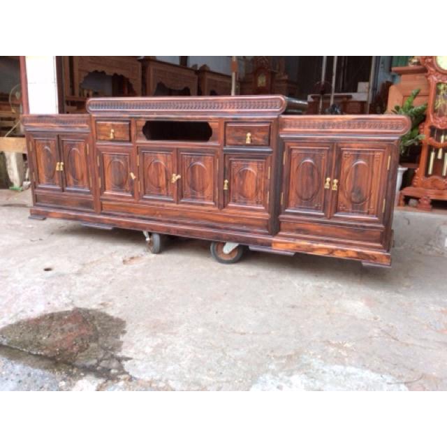 Kệ tivi gỗ mun sọc ( Lào)