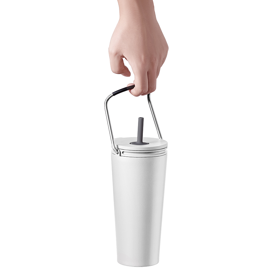 Bình giữ nhiệt có ống hút Lock&amp;amp;Lock Bucket Tumbler with Straw LHC4268NVY - Màu