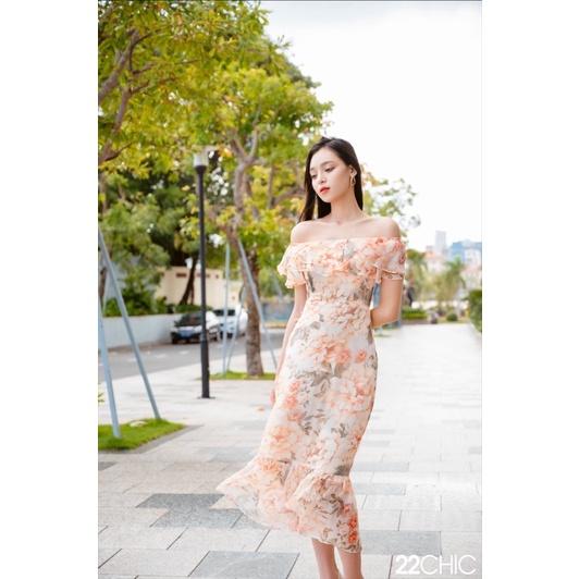 Váy trễ vai hoa - 22CHIC EMELY DRESS