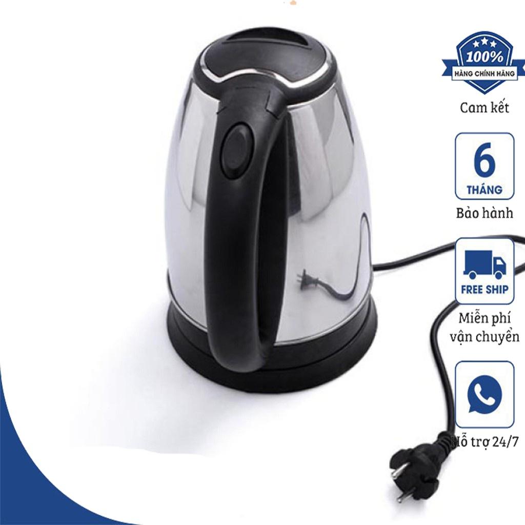 Ấm Siêu Tốc Đun Nước 1.8 Lít Siêu Tiếp Kiệm Điện, Bình Đun Nước Siêu Tốc Electric Kettle chất liệu inox