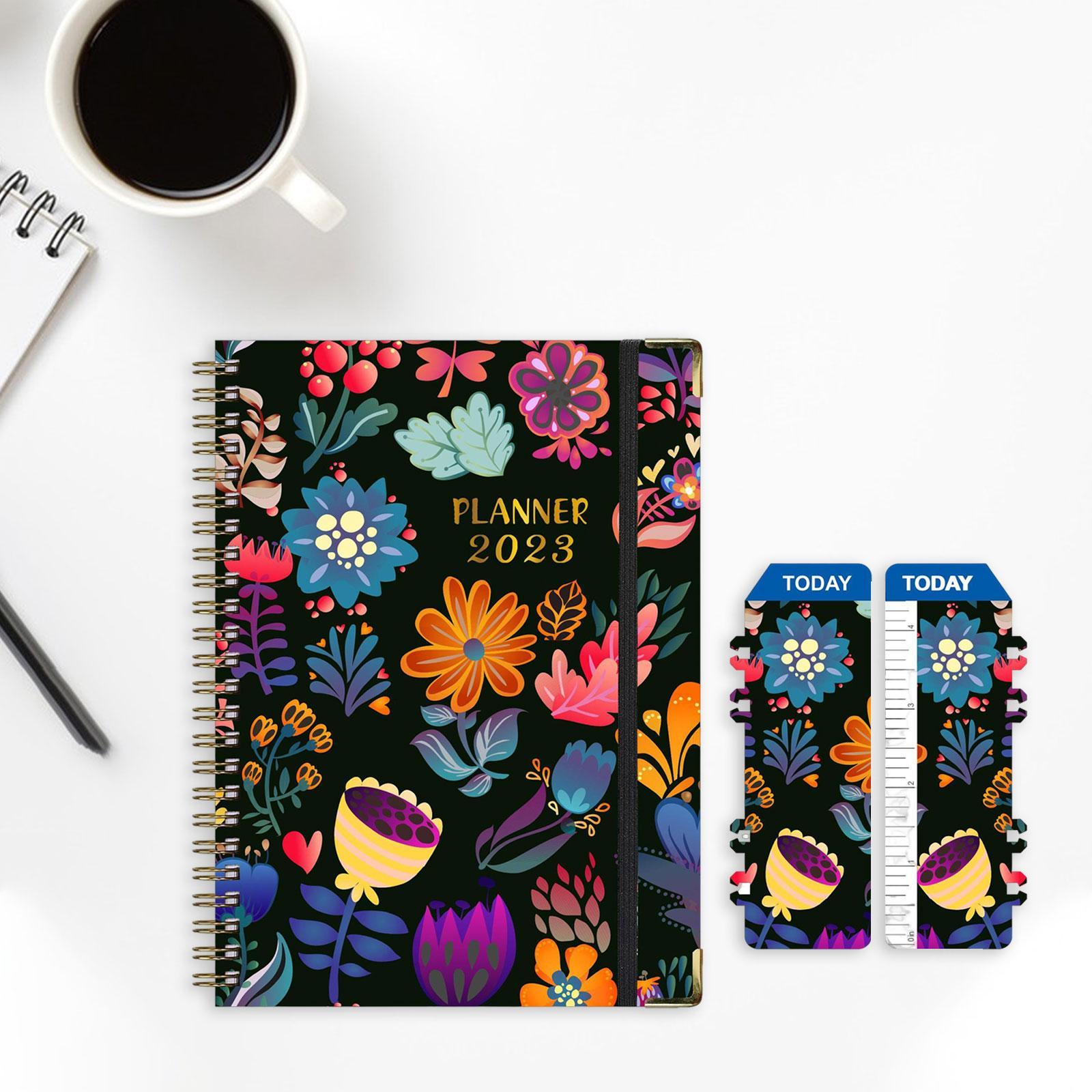 Schedule Planner 71 Page with 2 Bookmarks Agenda 2023 Planner for School